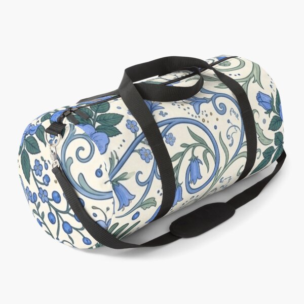 Item preview, Art Nouveau Blue Botanical Pattern designed and sold by ShivCraftStudio.