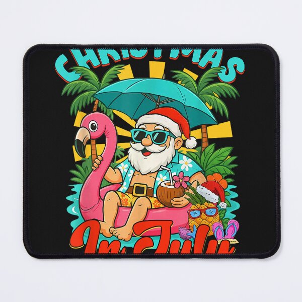 Item preview, Christmas in July Shirt Boys Kids Santa Flamingo Summer Xmas designed and sold by bandom557.