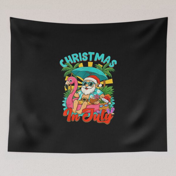 Item preview, Christmas in July Shirt Boys Kids Santa Flamingo Summer Xmas designed and sold by bandom557.
