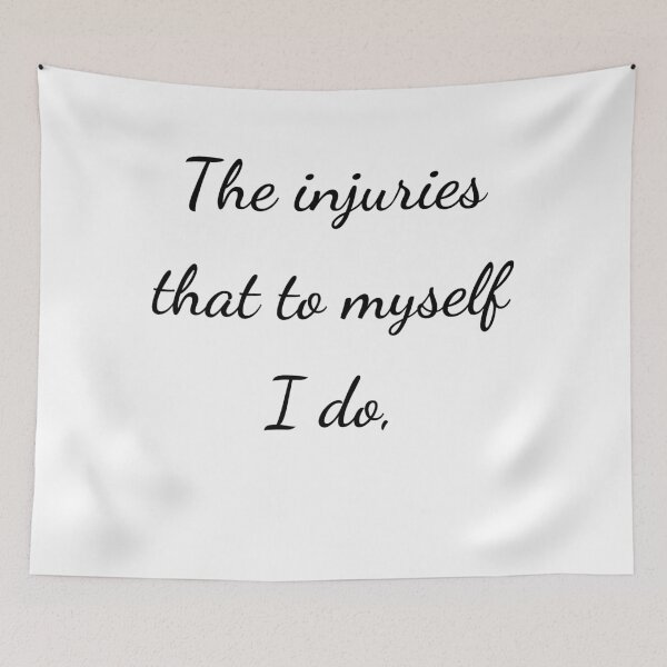 Item preview, “The injuries that to myself I do,” - handwriting black designed and sold by ariksworld.