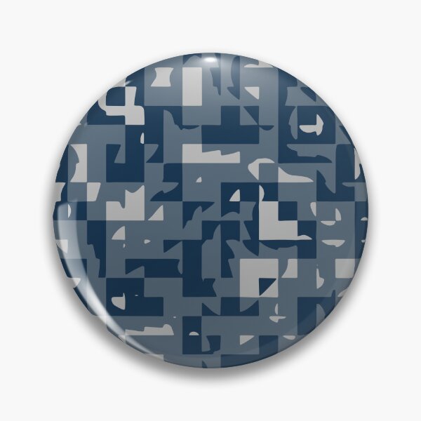 Item preview, Winter Camouflage Mosaic Patterns in Blue Shades designed and sold by ShopieHome.