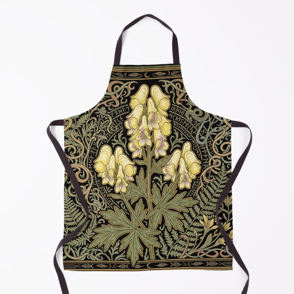 Item preview, Aconitum Lycoctonum: Art Nouveau Wolfsbane Botanical Herb Art designed and sold by FreiherrPK.
