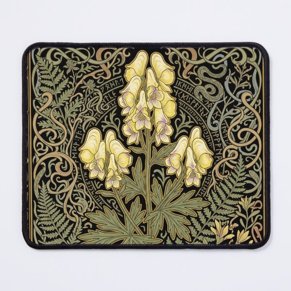 Item preview, Aconitum Lycoctonum: Art Nouveau Wolfsbane Botanical Herb Art designed and sold by FreiherrPK.