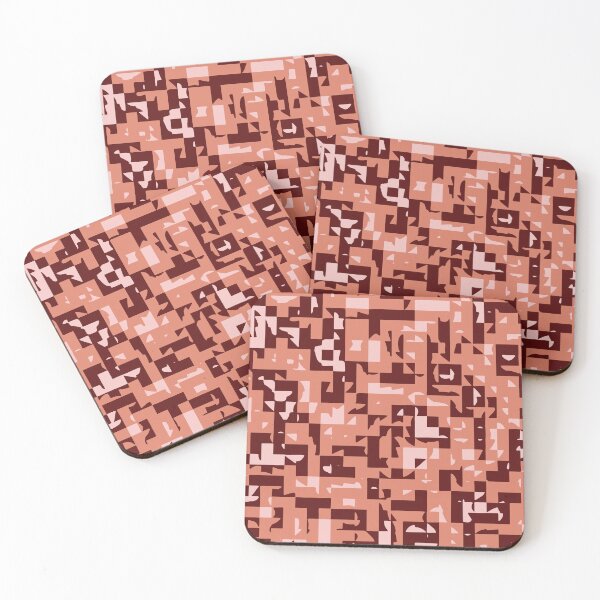 Item preview, Lush Lava Camouflage Mosaic Patterns in Red and Orange Shades designed and sold by ShopieHome.