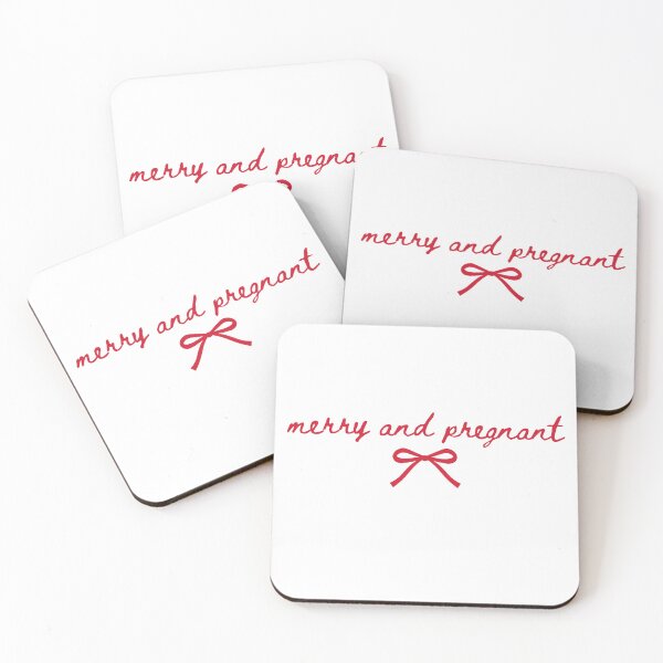 Item preview, Merry and Pregnant Christmas Pregnancy Announcement Coquette Mom To Be  designed and sold by MidzzSky.