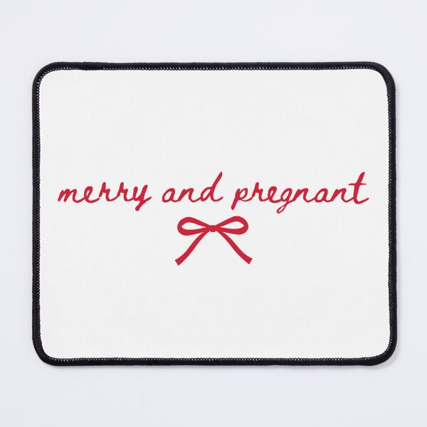 Item preview, Merry and Pregnant Christmas Pregnancy Announcement Coquette Mom To Be  designed and sold by MidzzSky.