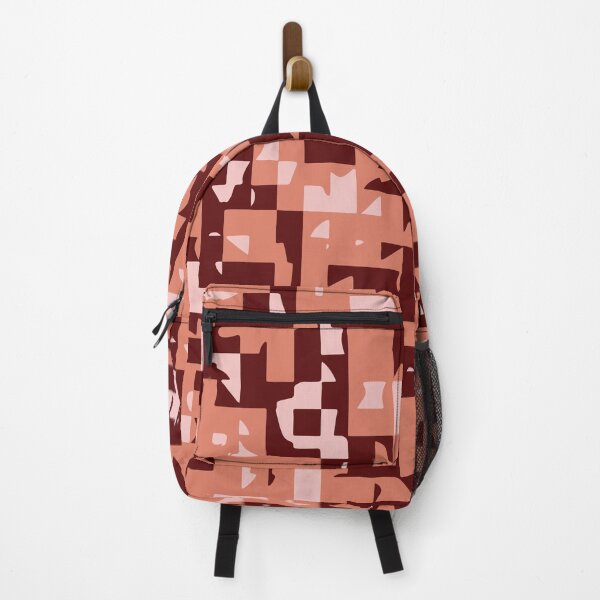 Item preview, Lush Lava Camouflage Mosaic Patterns in Red and Orange Shades designed and sold by ShopieHome.