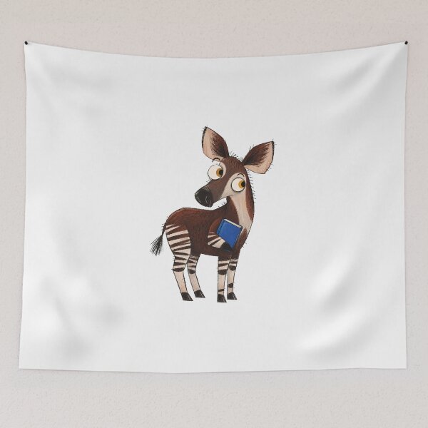 Item preview, Okapi with a Blue Sketchbook designed and sold by The-Art-of-D.