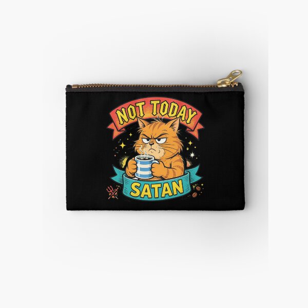 Item preview, Grumpy Coffee Cat Not Today Satan  Art designed and sold by DAVIDCHELL.