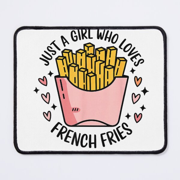 Item preview, Fries Lover Just A Girl Who Loves French Fries Fast Food T-Shirt designed and sold by gidget-gadget.