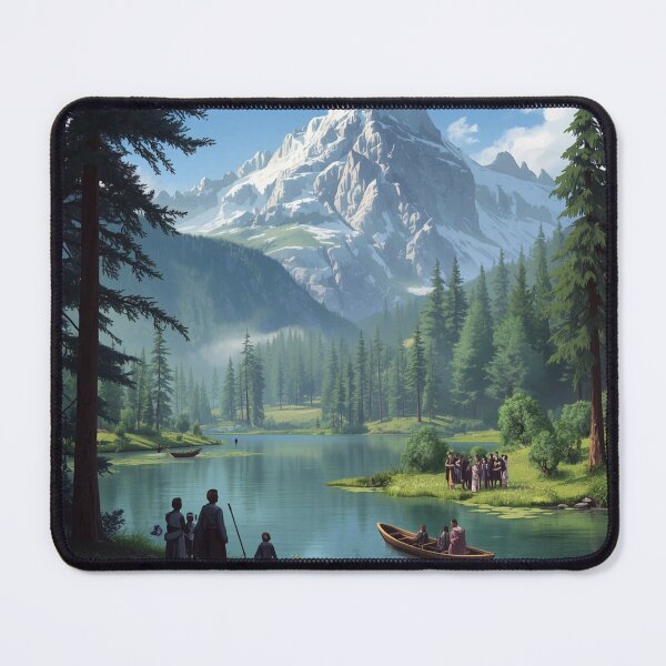 Item preview, Majestic mountain idyll by the lake designed and sold by Sigtrix.