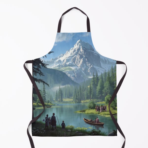 Item preview, Majestic mountain idyll by the lake designed and sold by Sigtrix.