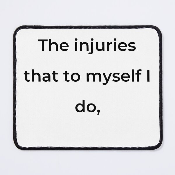 Item preview, “The injuries that to myself I do,” - print black designed and sold by ariksworld.