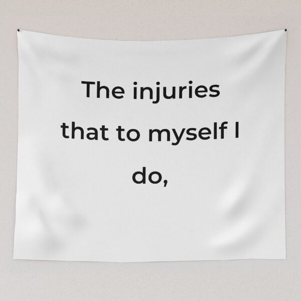 Item preview, “The injuries that to myself I do,” - print black designed and sold by ariksworld.