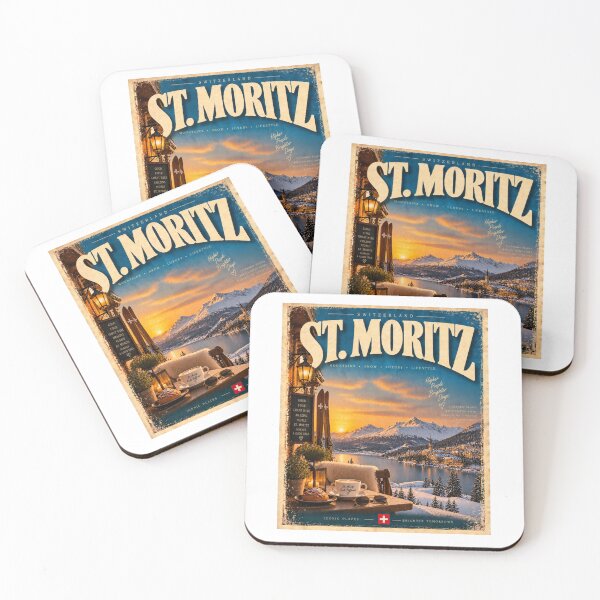 Item preview, St. Moritz Switzerland – Vintage Swiss Alps designed and sold by Fleetwood1994.
