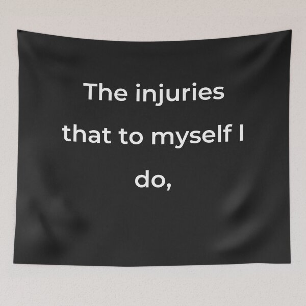 Item preview, “The injuries that to myself I do,” - print white designed and sold by ariksworld.
