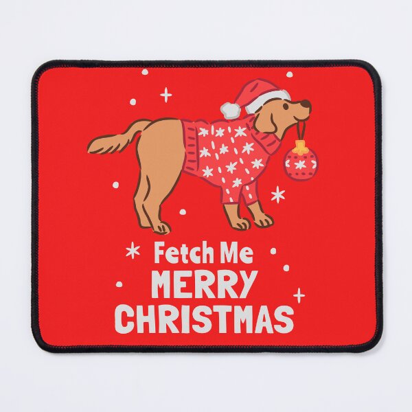 Item preview, Golden Retriever wearing Sweater holding Christmas Ornament Ball designed and sold by monkik.