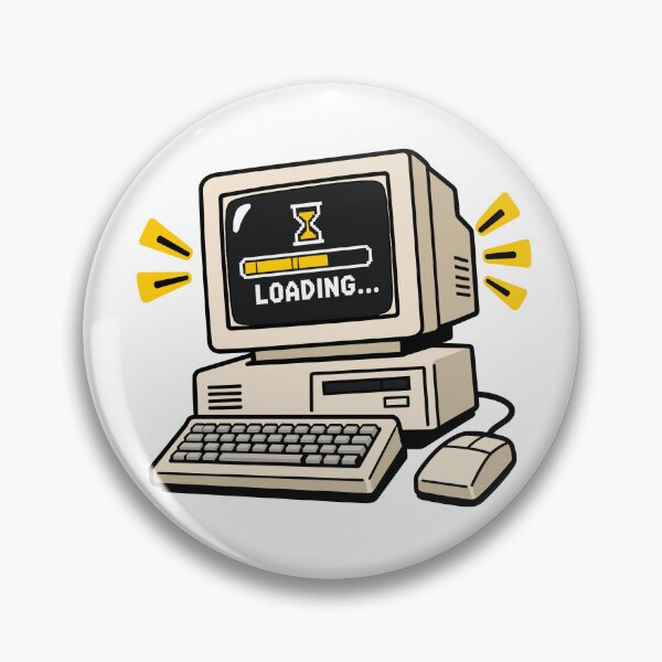 Item preview, Retro Computer Loading Screen Vintage Tech designed and sold by DesignGraphica.