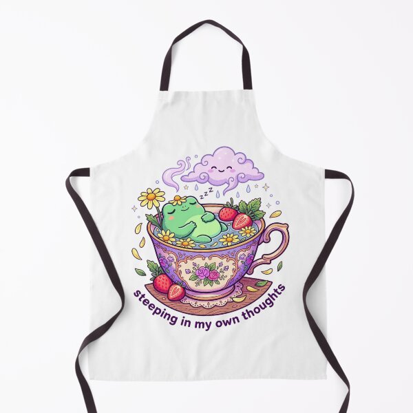Item preview, Cute Kawaii Chibi Teacup Frog Rose Vinyl Sticker designed and sold by Aesthetic Amphi-Lab.