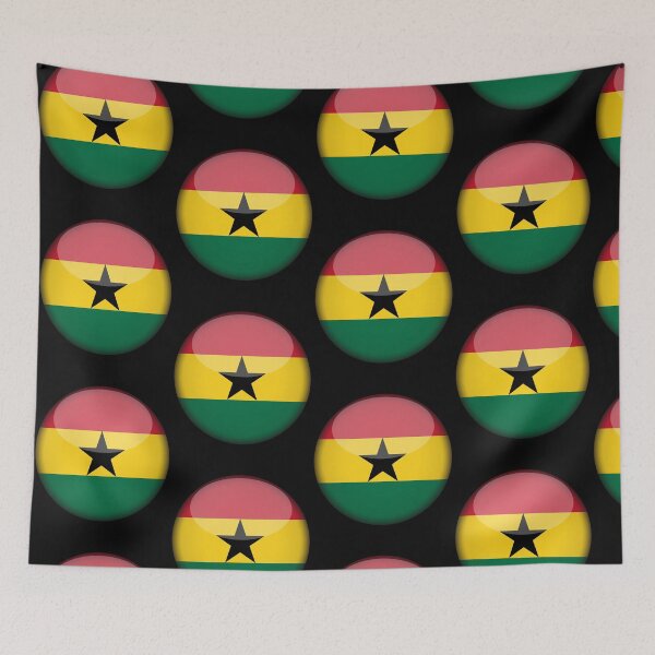 Item preview, Ghanaian 3D Round Flag Ghana Pride Design designed and sold by YAZ.