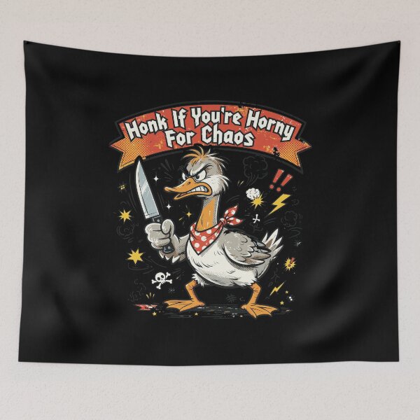 Item preview, Honk For Chaos Angry Goose Knife  designed and sold by DAVIDCHELL.