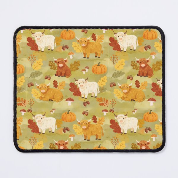 Item preview, Autumn Highland Cows & Pumpkins designed and sold by DumpsterSage.