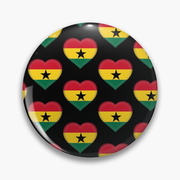 Item preview, Ghanaian 3D Flag Heart Ghana Love Design designed and sold by YAZ.