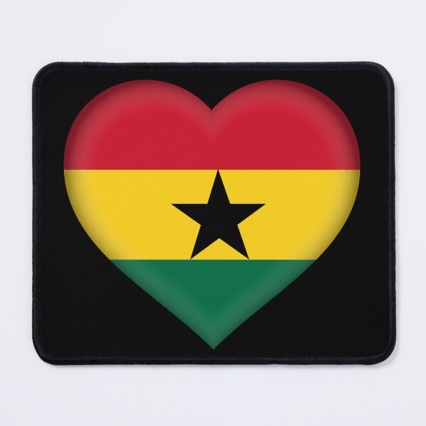 Item preview, Ghanaian 3D Flag Heart Ghana Love Design designed and sold by YAZ.