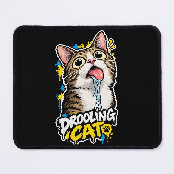 Item preview, Drooling Cat Meme Funny Cute Kitten Kitty Pet Animal Lover designed and sold by DUMEJE.
