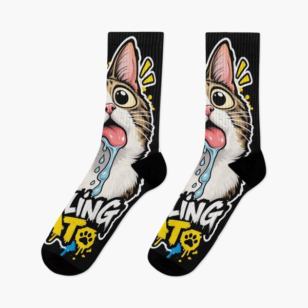 Item preview, Drooling Cat Meme Funny Cute Kitten Kitty Pet Animal Lover designed and sold by DUMEJE.