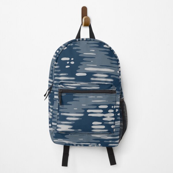Item preview, Winter Camouflage Lines Sketch Patterns in Blue Shades designed and sold by ShopieHome.