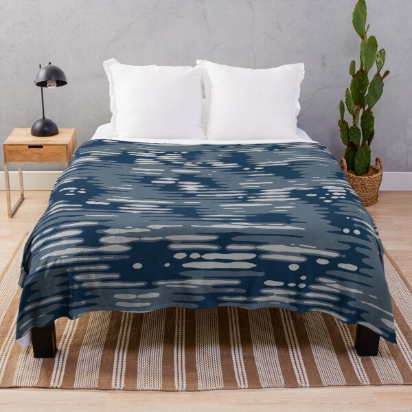 Item preview, Winter Camouflage Lines Sketch Patterns in Blue Shades designed and sold by ShopieHome.