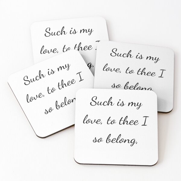 Item preview, “Such is my love, to thee I so belong,” - handwriting black designed and sold by ariksworld.