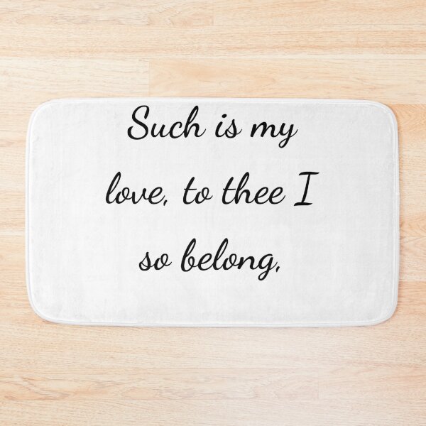 Item preview, “Such is my love, to thee I so belong,” - handwriting black designed and sold by ariksworld.