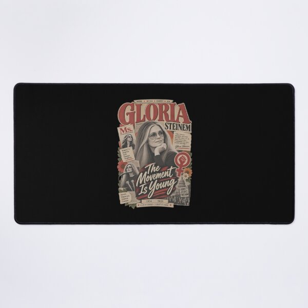 Item preview, Gloria Steinem - Gloria Steinem Memorial - Feminist Quote - Feminist Icon - The Movement Is Young Top designed and sold by FrancesRobb.