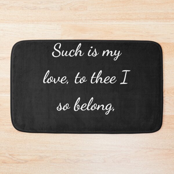 Item preview, “Such is my love, to thee I so belong,” - handwriting white designed and sold by ariksworld.