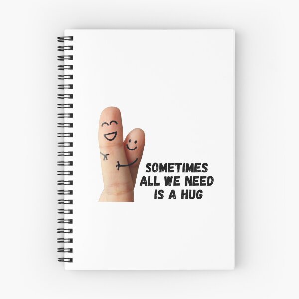 Item preview, Sometimes All We Need Is a Hug – Cute Smiley Finger Hug Design designed and sold by CutieGalore.