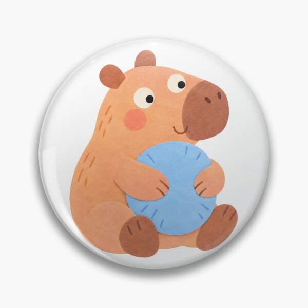 Item preview, Capybara with a Round Cushion designed and sold by The-Art-of-D.