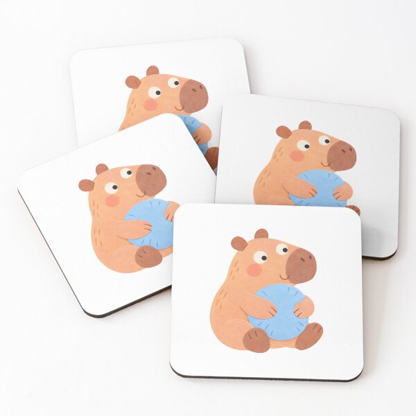 Item preview, Capybara with a Round Cushion designed and sold by The-Art-of-D.