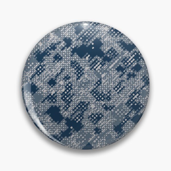 Item preview, Winter Camouflage Dots Sketch Patterns in Blue Shades designed and sold by ShopieHome.