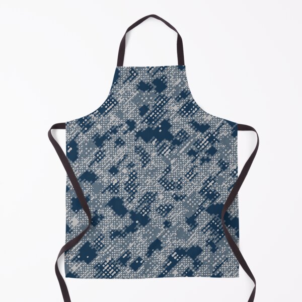 Item preview, Winter Camouflage Dots Sketch Patterns in Blue Shades designed and sold by ShopieHome.