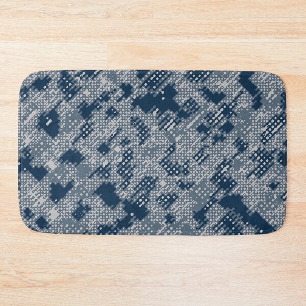 Item preview, Winter Camouflage Dots Sketch Patterns in Blue Shades designed and sold by ShopieHome.
