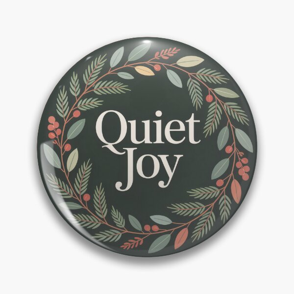 Item preview, Quiet Joy Christmas Botanical Wreath designed and sold by TrendMorphic.