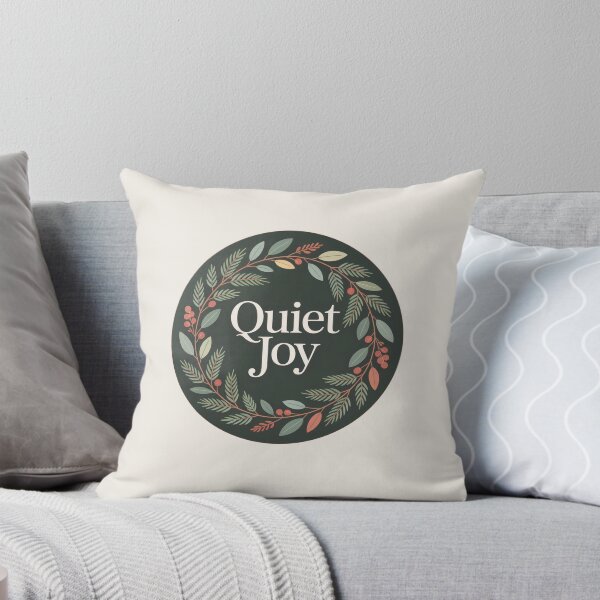Item preview, Quiet Joy Christmas Botanical Wreath designed and sold by TrendMorphic.