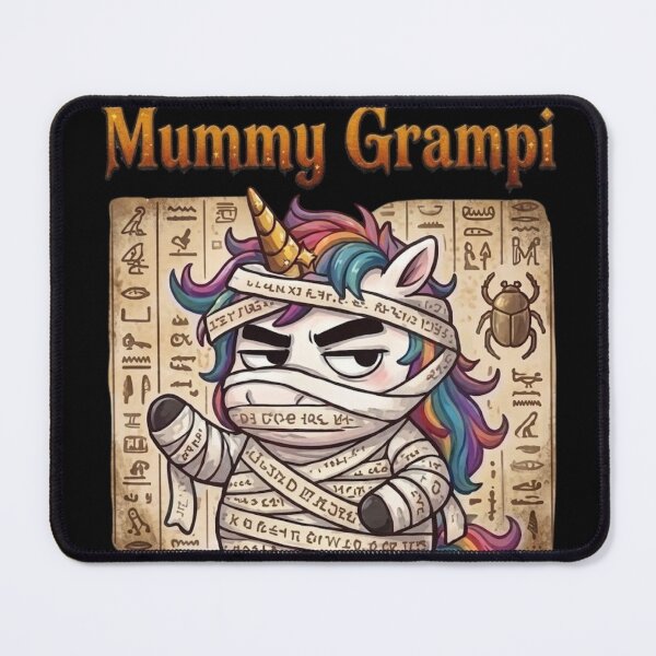 Item preview, Mummy Grampi Tangled In Bandage Funny Halloween Unicorn designed and sold by Sitred123.