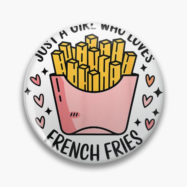 Item preview, Fries Lover Just A Girl Who Loves French Fries Fast Food T-Shirt designed and sold by gidget-gadget.