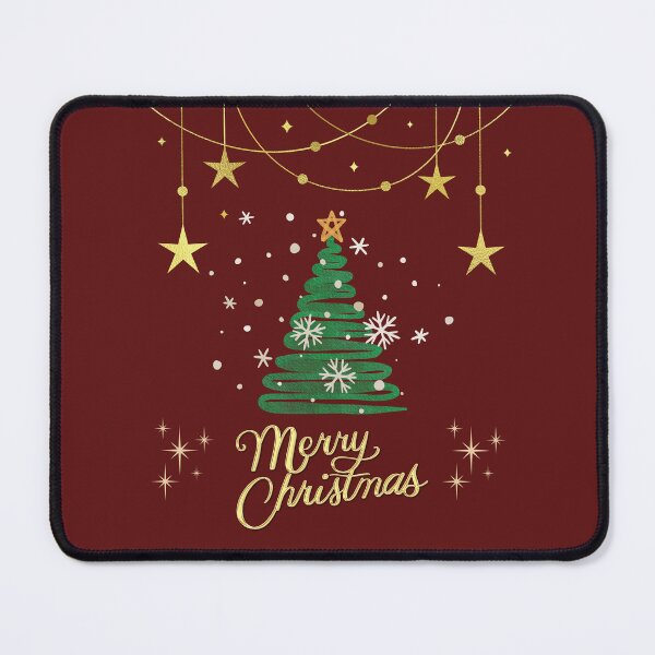 Item preview, Elegant Merry Christmas Tree Gold Stars Holiday Design designed and sold by DanielBDesigns.