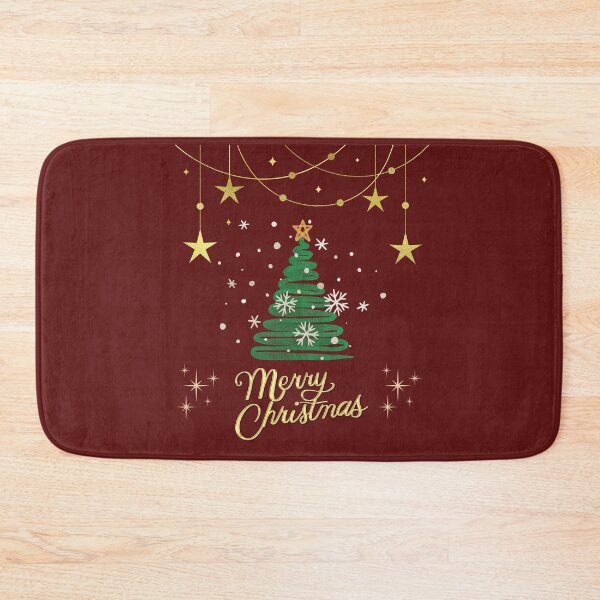 Item preview, Elegant Merry Christmas Tree Gold Stars Holiday Design designed and sold by DanielBDesigns.