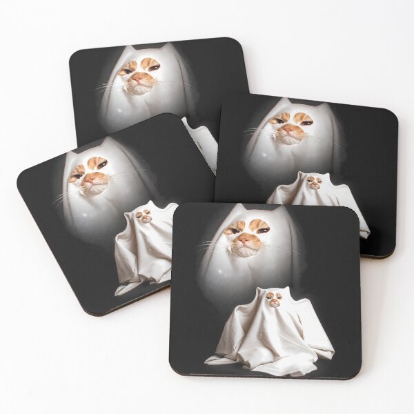 Item preview, Ghost Kitten, Retro Halloween Cat designed and sold by Watersongnerd.