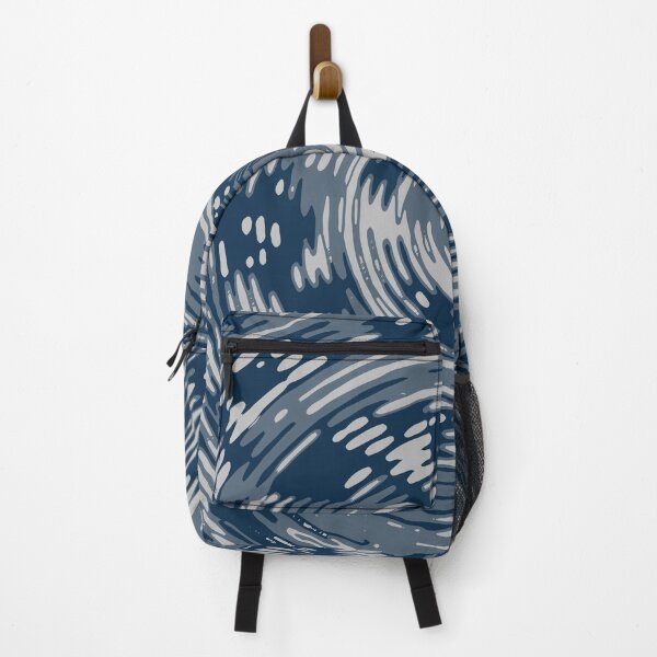 Item preview, Winter Camouflage Circles Sketch Patterns in Blue Shades designed and sold by ShopieHome.